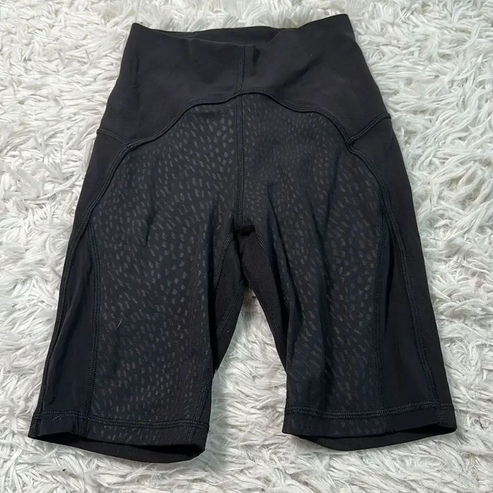 Lululemon Unlimit High Rise Short 8" *Mesh Black